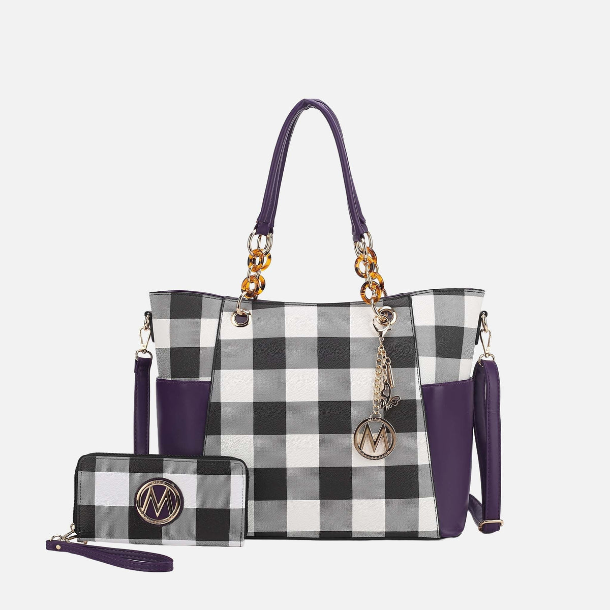 Mkf Collection by Mia K. - Bonita Tote Bag and Wallet Set