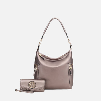 Mkf Collection by Mia K. - Ophelia Hobo Bag and Wallet Set