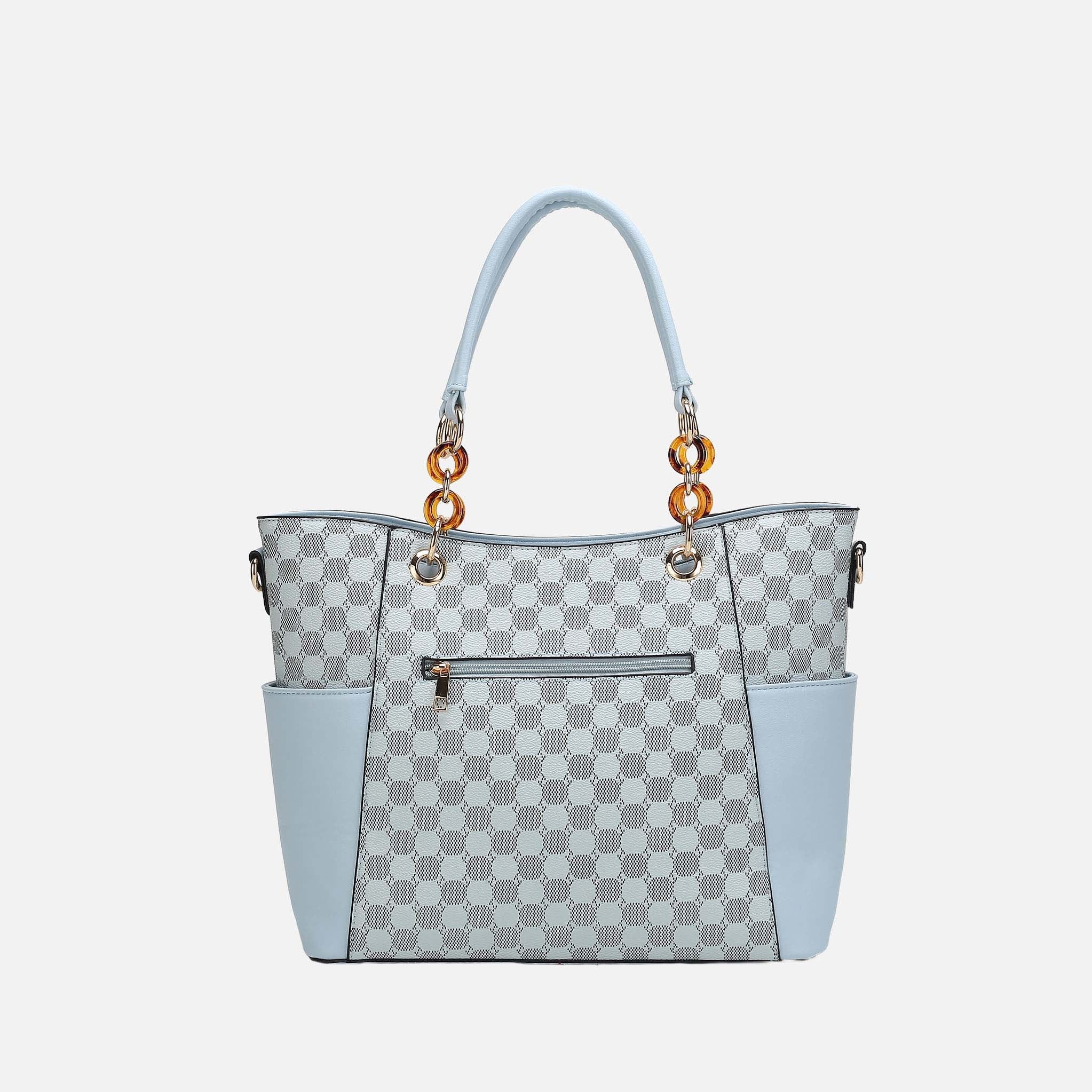 Mkf Collection by Mia K. - Merlina Tote Bag and Wallet Set