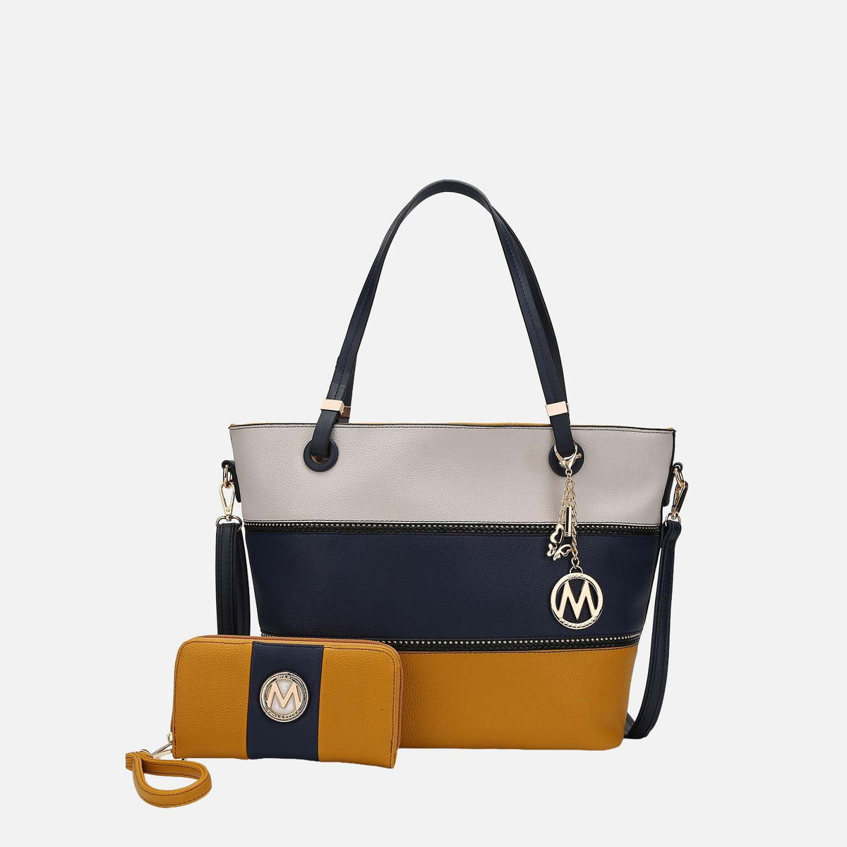 Mkf Collection by Mia K. - Vallie Tote Bag and Wallet Set