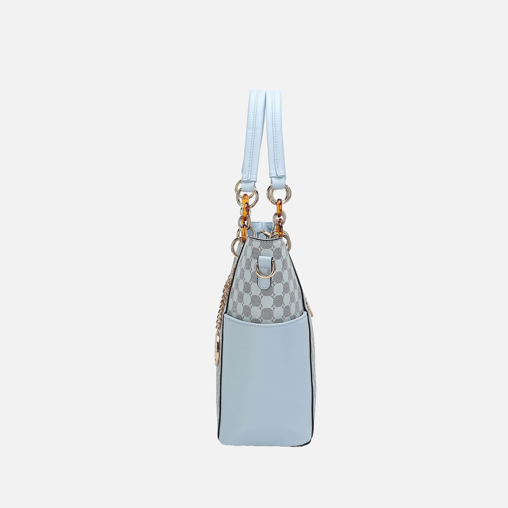 Mkf Collection by Mia K. - Merlina Tote Bag and Wallet Set