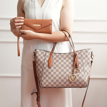 MKF Collection by Mia K. - Gianna Tote Bag and Wallet Set