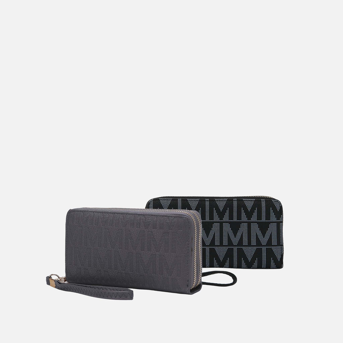 Mkf Collection by Mia K. - Kathe Embossed M Signature Wallet Wristlet Handbag