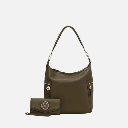 Mkf Collection by Mia K. - Ophelia Hobo Bag and Wallet Set