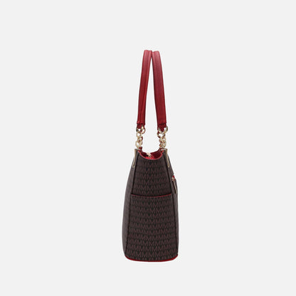 Mkf Collection by Mia K. - Savannah Signature Tote Bag and Wallet Set