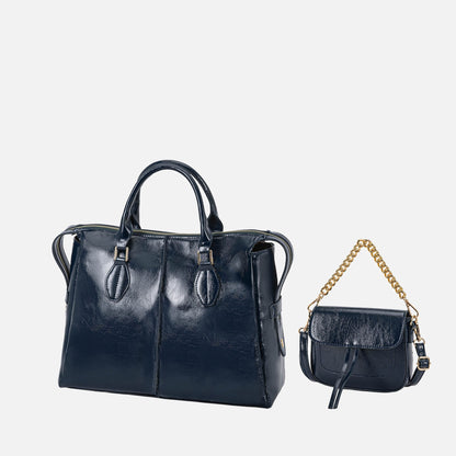 Mkf Collection by Mia K. - Yareli Tote Bag with Mini Bag- 2-piece Set