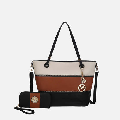 Mkf Collection by Mia K. - Vallie Tote Bag and Wallet Set