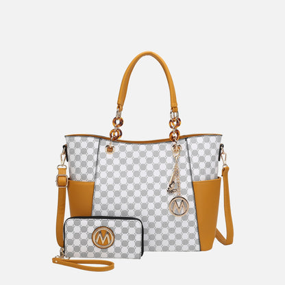 Mkf Collection by Mia K. - Merlina Tote Bag and Wallet Set