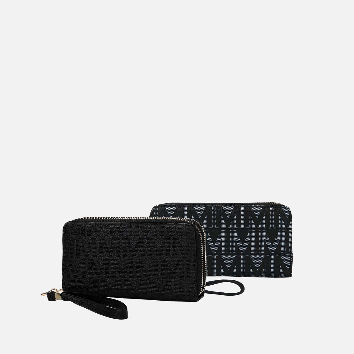 Mkf Collection by Mia K. - Kathe Embossed M Signature Wallet Wristlet Handbag