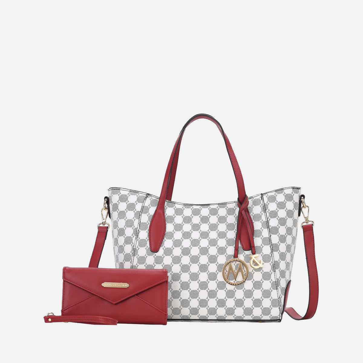 Mkf Collection by Mia K. - Gianna Tote Bag and Wallet Set