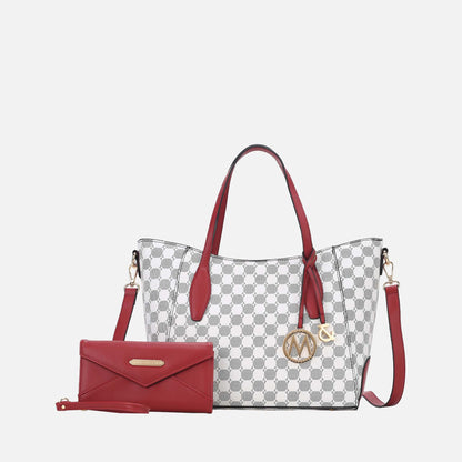 Mkf Collection by Mia K. - Gianna Tote Bag and Wallet Set