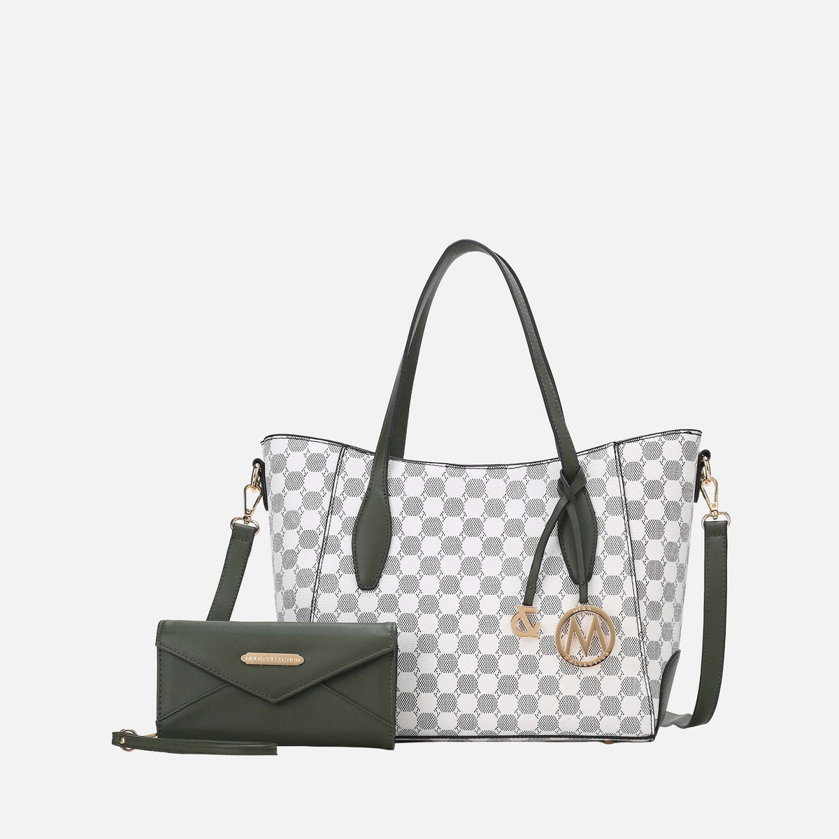 Mkf Collection by Mia K. - Gianna Tote Bag and Wallet Set