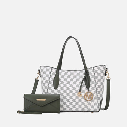 Mkf Collection by Mia K. - Gianna Tote Bag and Wallet Set