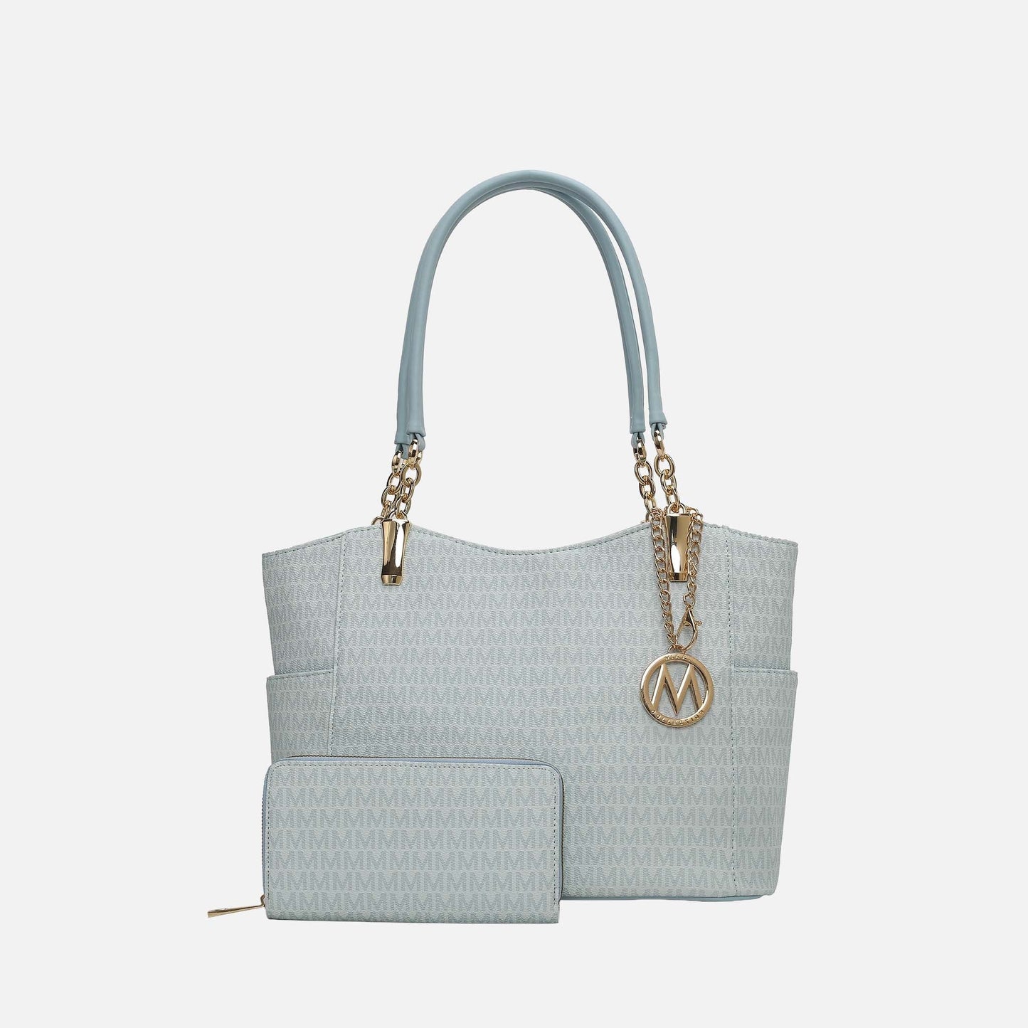 Mkf Collection by Mia K. - Savannah Signature Tote Bag and Wallet Set