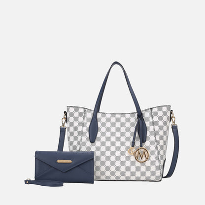 Mkf Collection by Mia K. - Gianna Tote Bag and Wallet Set
