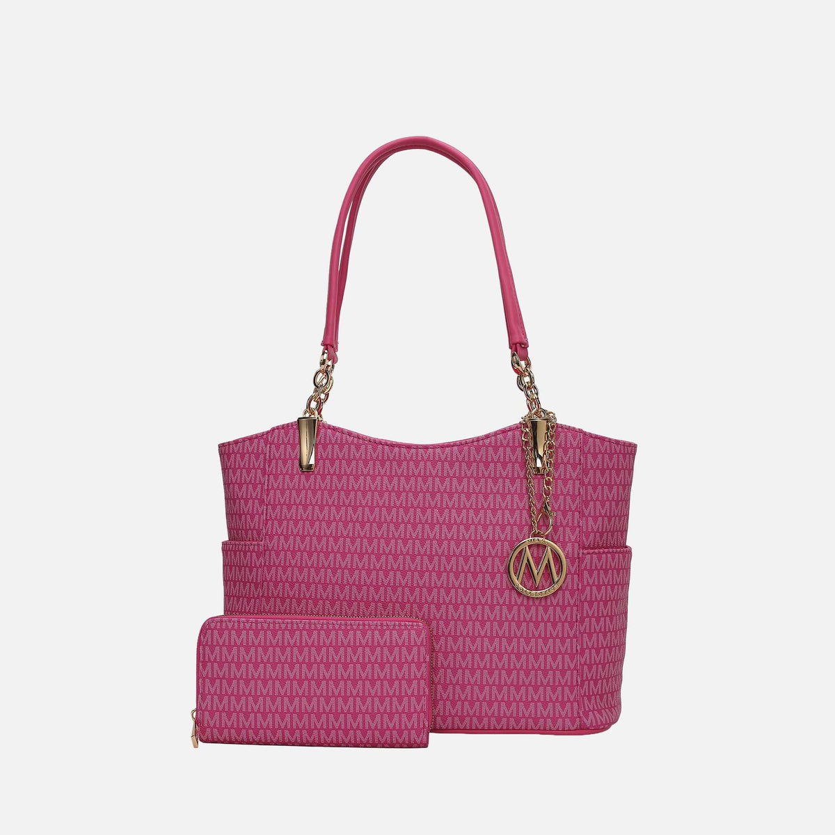 Mkf Collection by Mia K. - Savannah Signature Tote Bag and Wallet Set