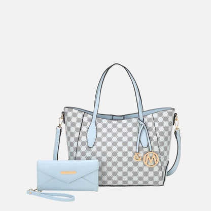 Mkf Collection by Mia K. - Gianna Tote Bag and Wallet Set