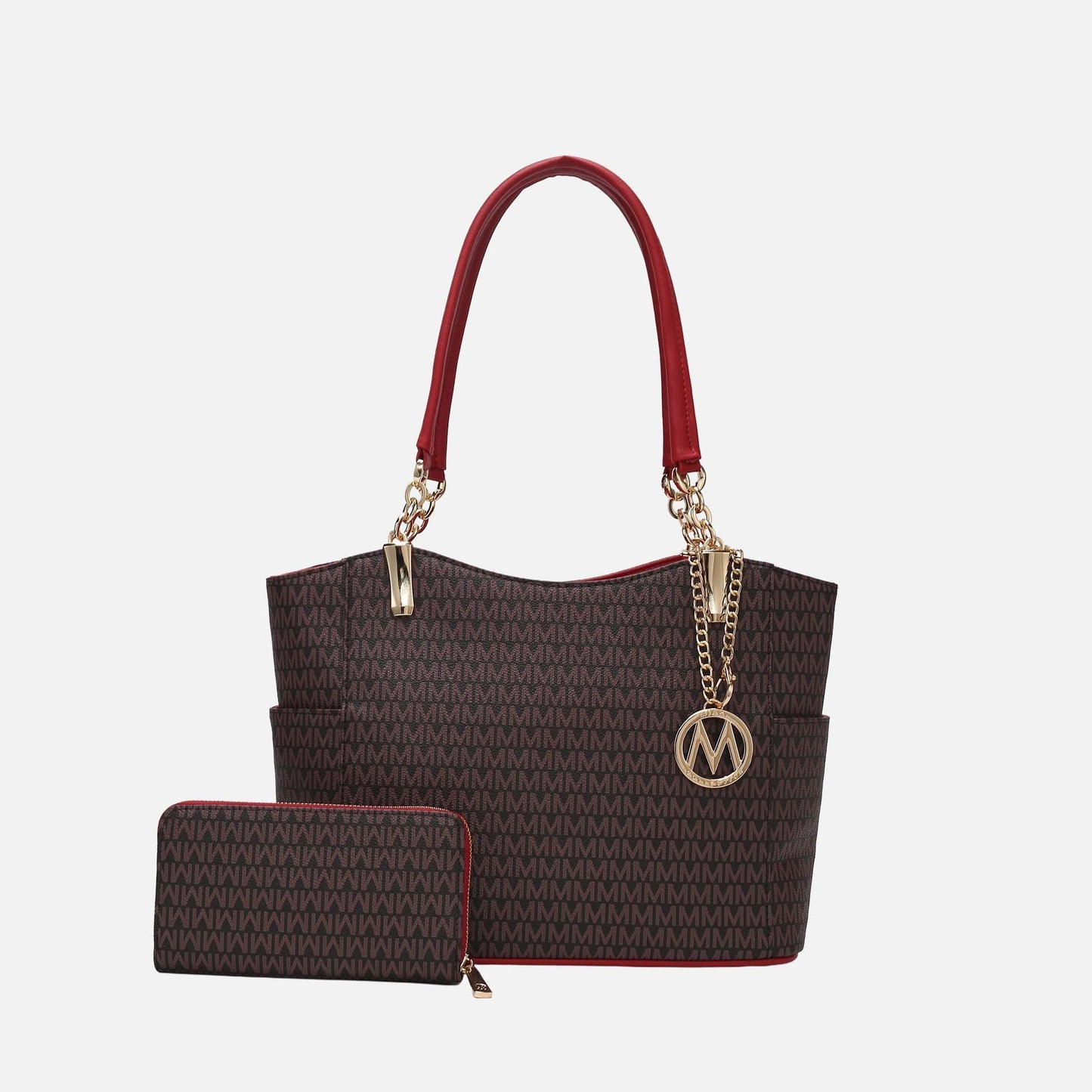 MKF Collection by Mia K. - Savannah Signature Tote Bag and Wallet Set