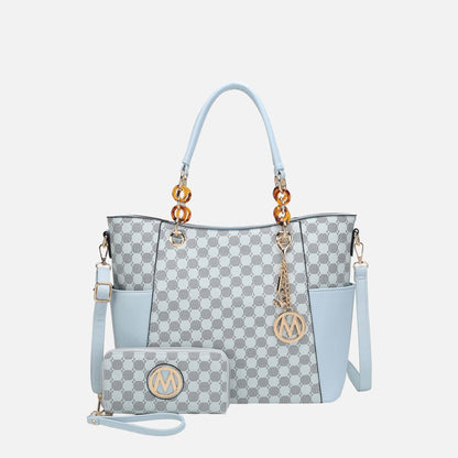 Mkf Collection by Mia K. - Merlina Tote Bag and Wallet Set