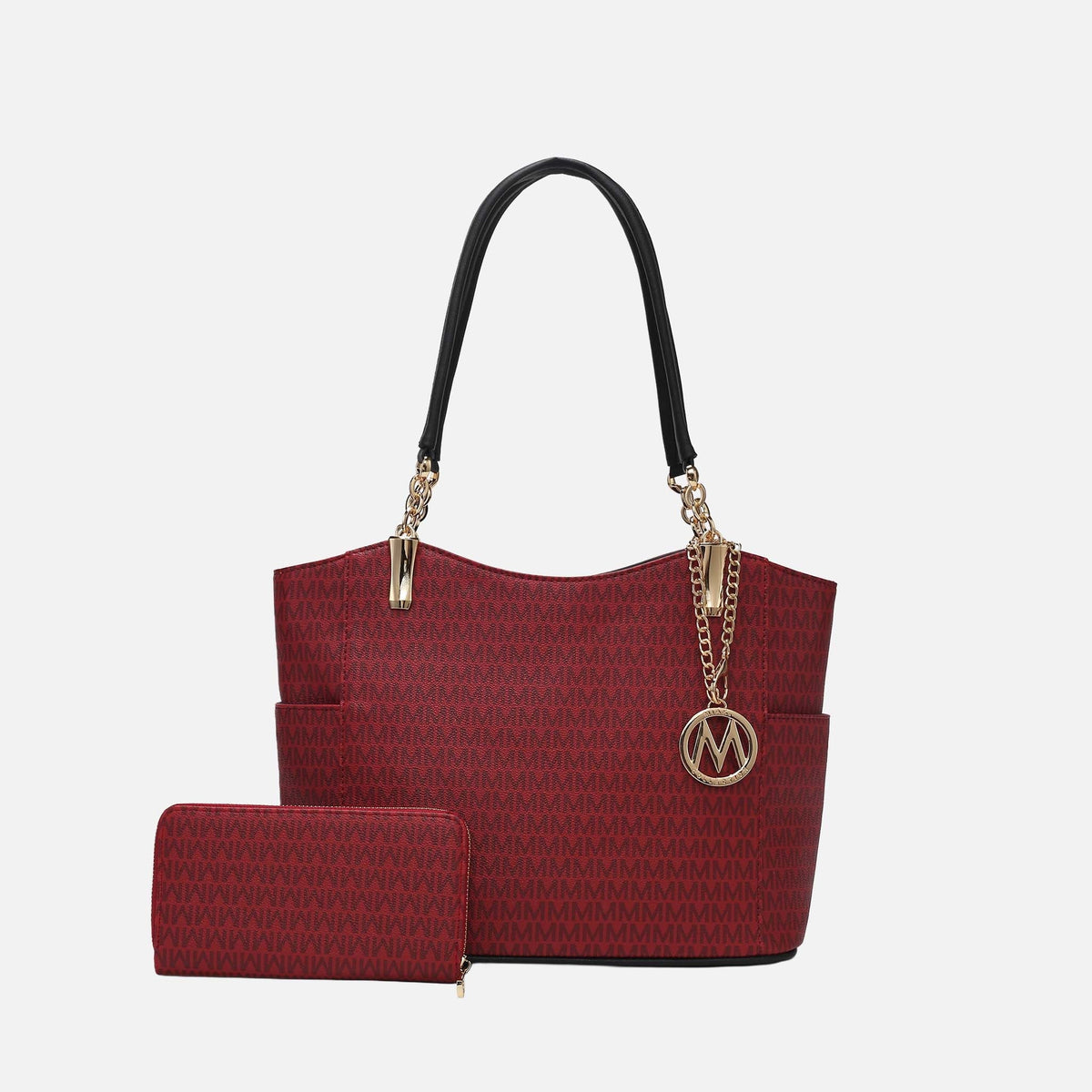 Mkf Collection by Mia K. - Savannah Signature Tote Bag and Wallet Set