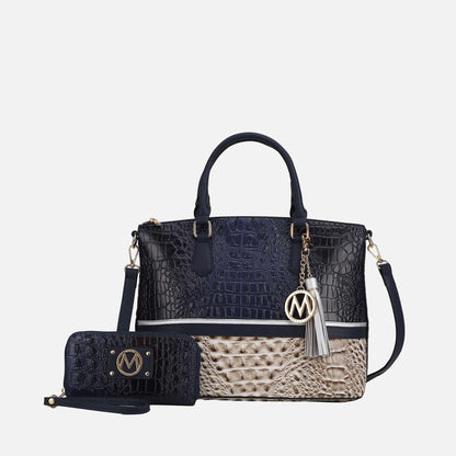 Mkf Collection by Mia K. - Autumn Tote Bag and Wallet Set