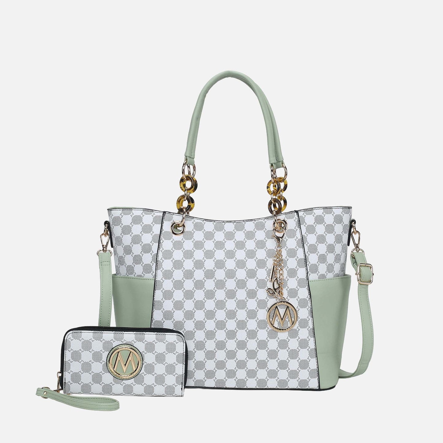 Mkf Collection by Mia K. - Merlina Tote Bag and Wallet Set