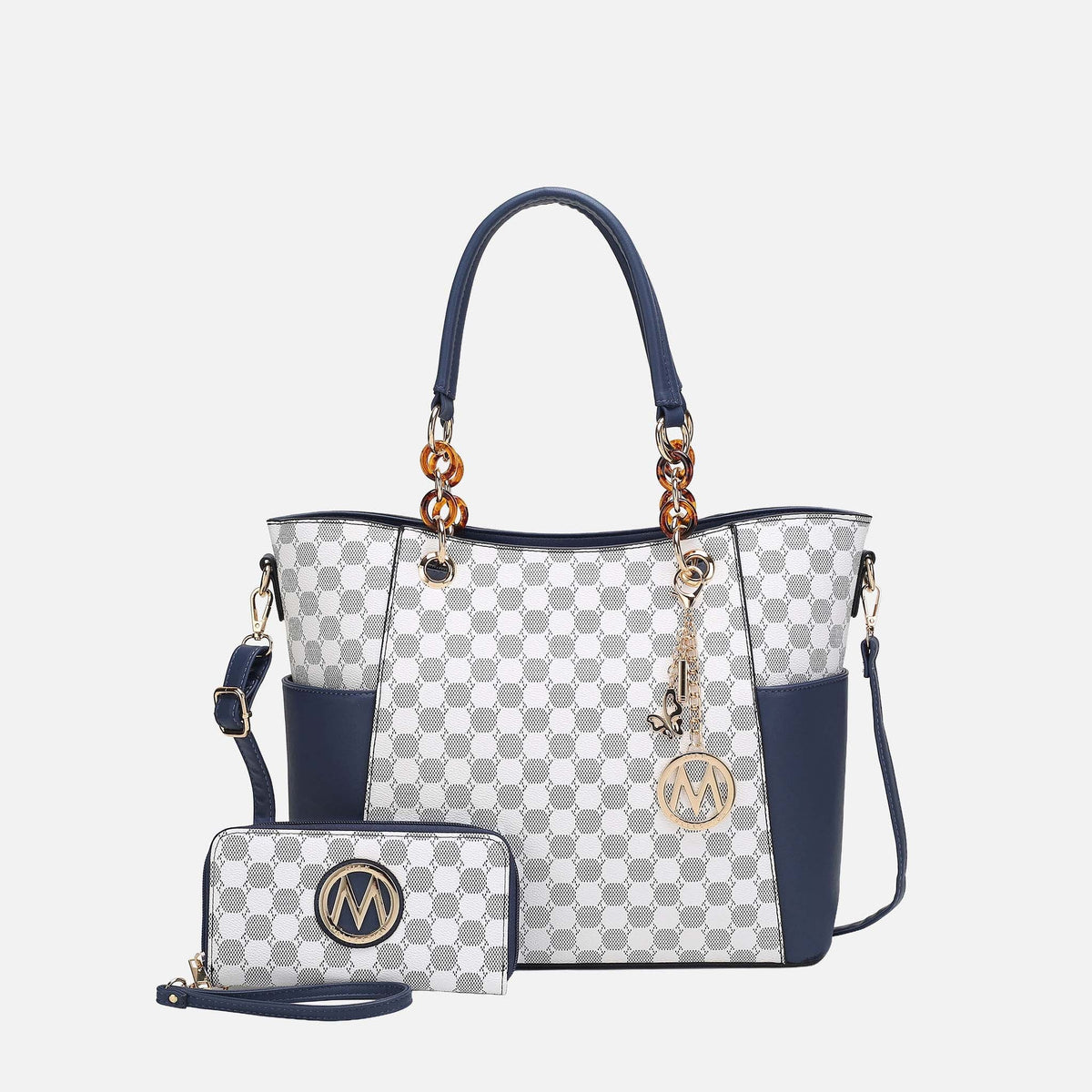 Mkf Collection by Mia K. - Merlina Tote Bag and Wallet Set
