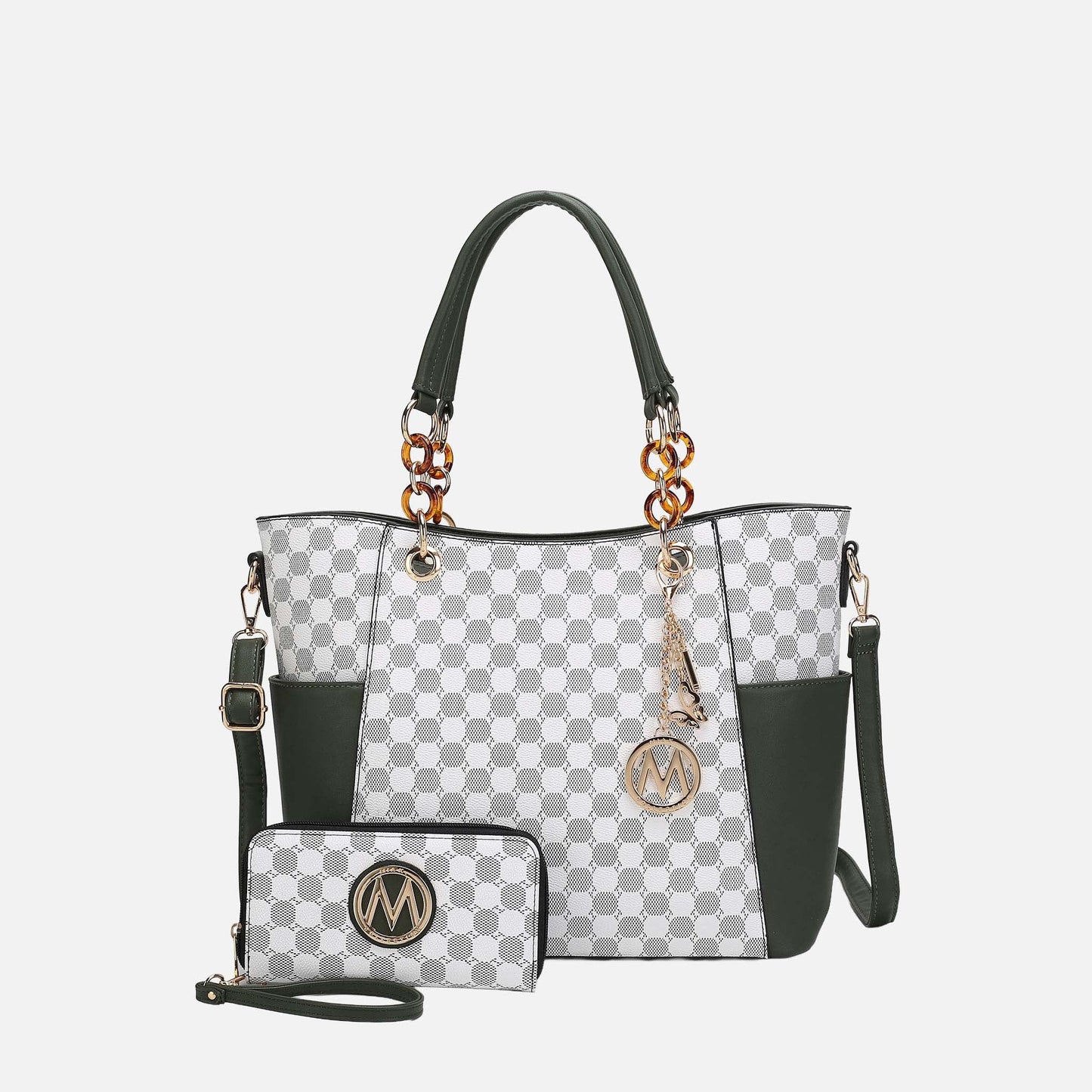 Mkf Collection by Mia K. - Merlina Tote Bag and Wallet Set