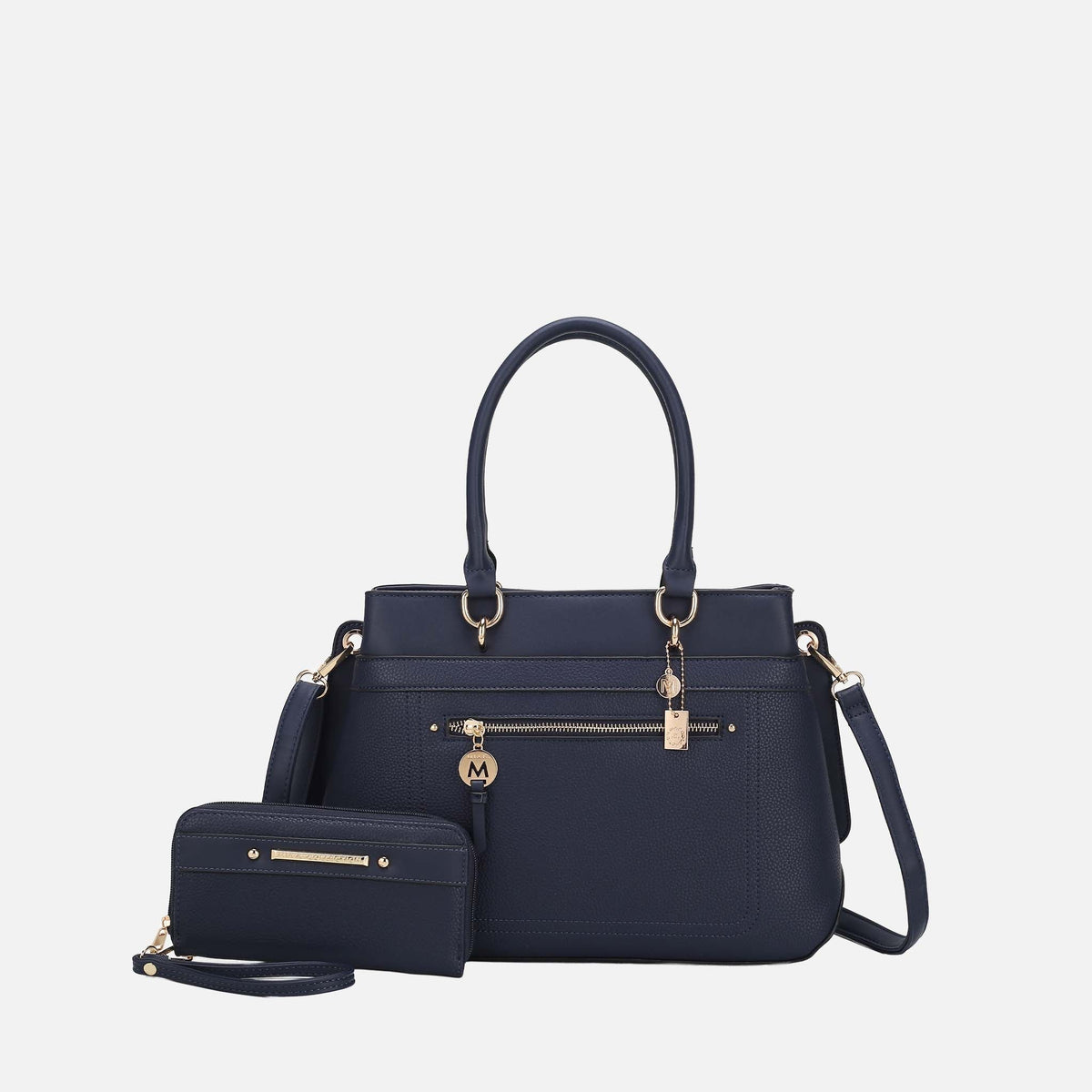 Mkf Collection by Mia K. - Gardenia Tote Bag and Wallet Set