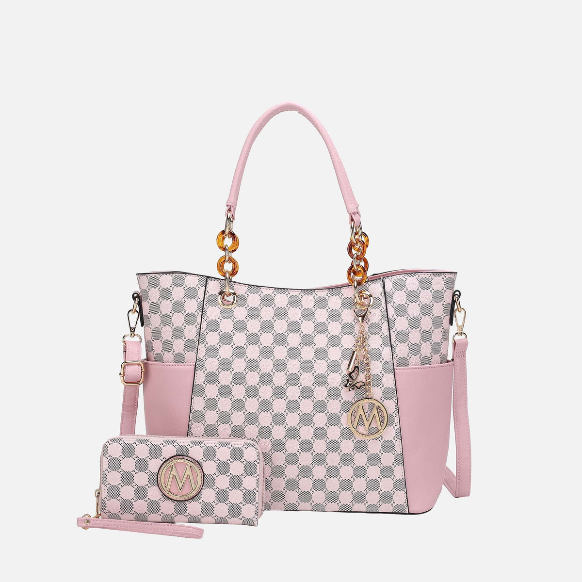 Mkf Collection by Mia K. - Merlina Tote Bag and Wallet Set