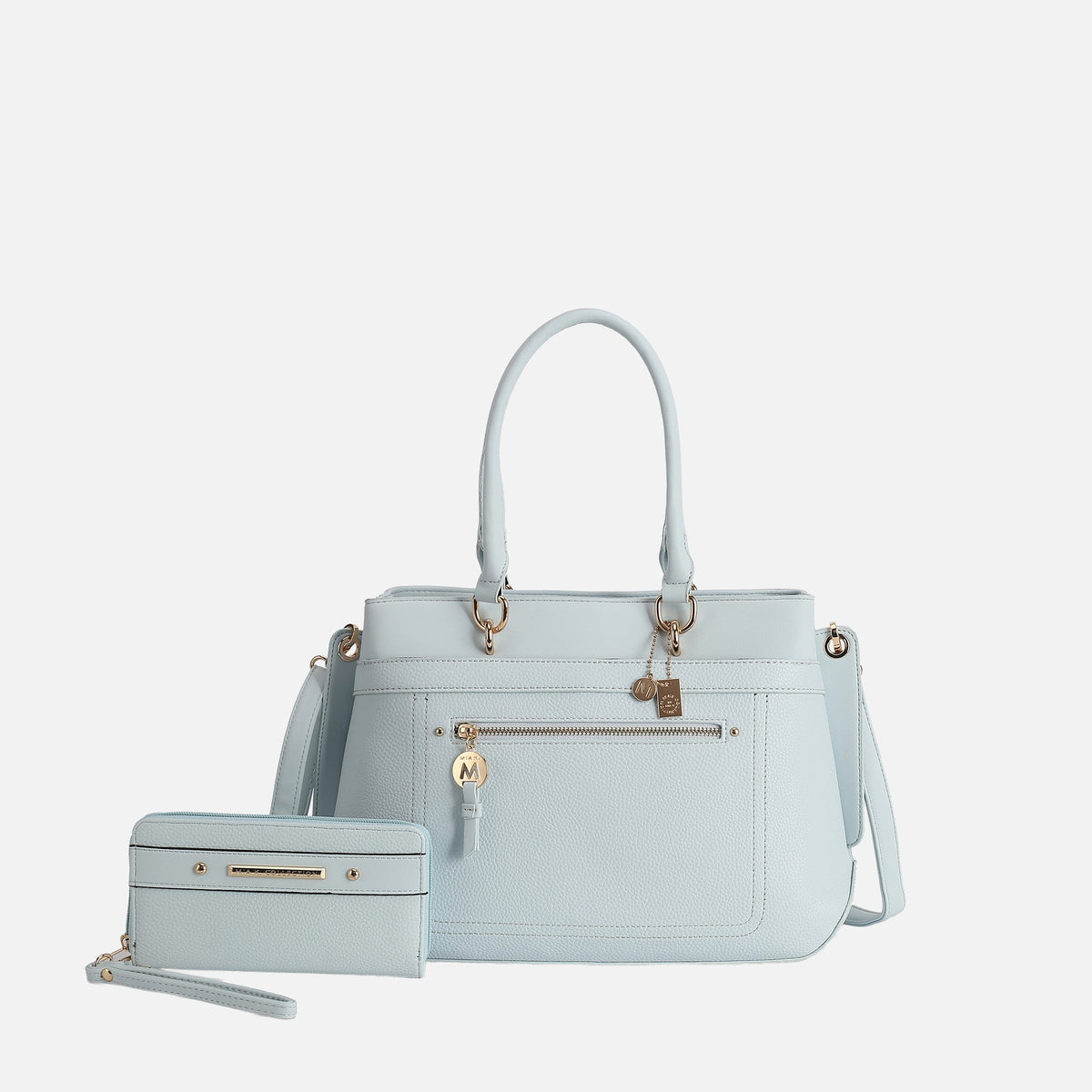 Mkf Collection by Mia K. - Gardenia Tote Bag and Wallet Set