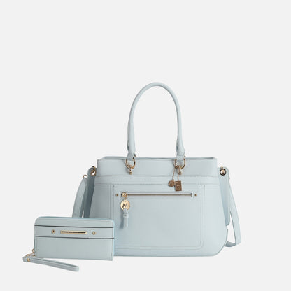 Mkf Collection by Mia K. - Gardenia Tote Bag and Wallet Set