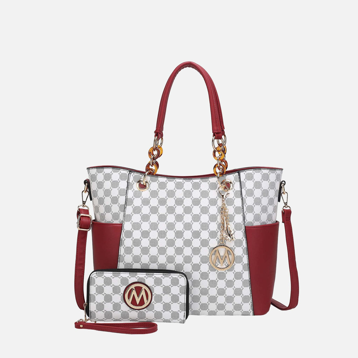 Mkf Collection by Mia K. - Merlina Tote Bag and Wallet Set