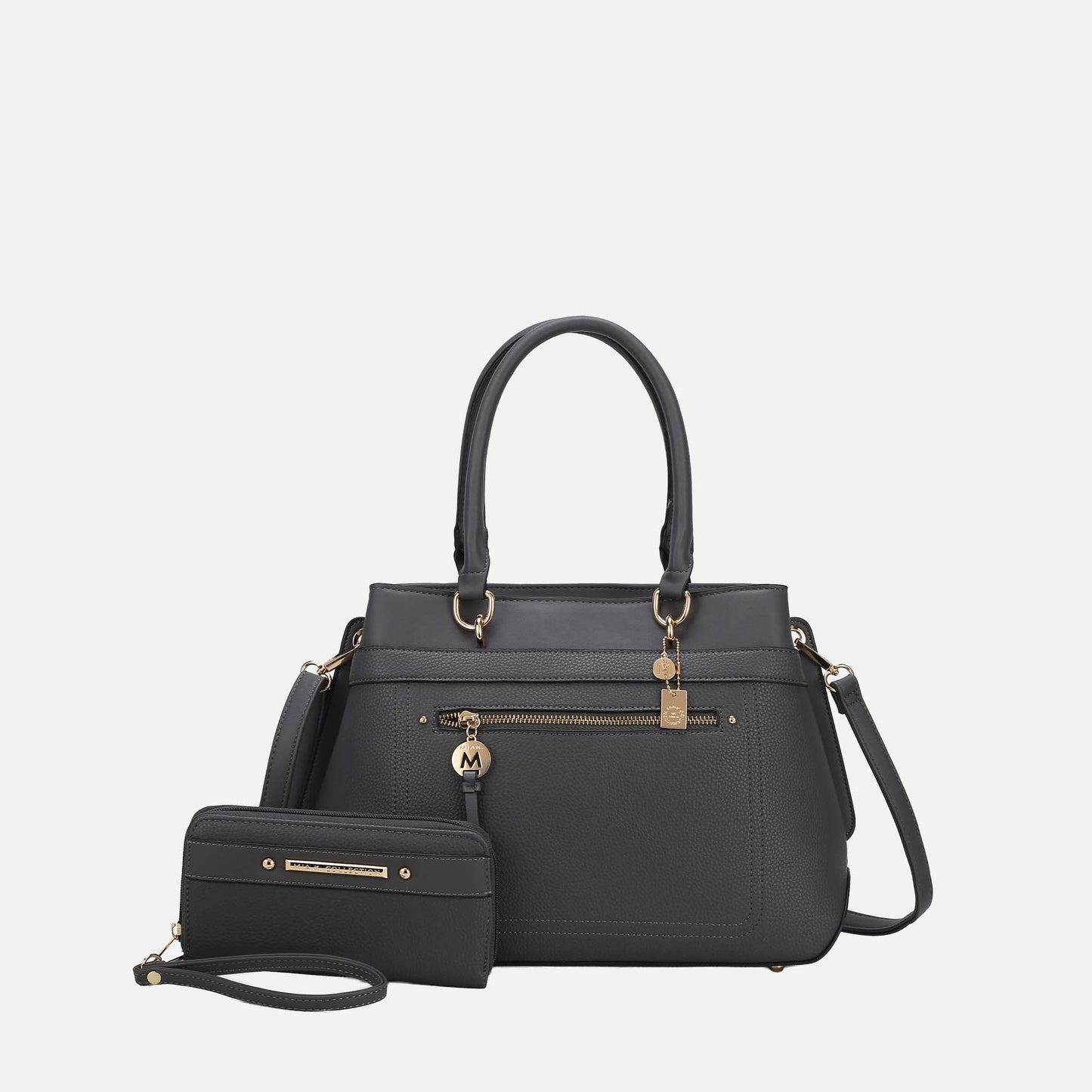 Mkf Collection by Mia K. - Gardenia Tote Bag and Wallet Set