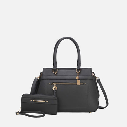 Mkf Collection by Mia K. - Gardenia Tote Bag and Wallet Set