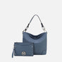 MKF Collection by Mia K. - Viviana Hobo Bag and Wristlet Set