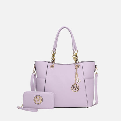 Mkf Collection by Mia K. - Bonita Tote Bag and Wallet Set