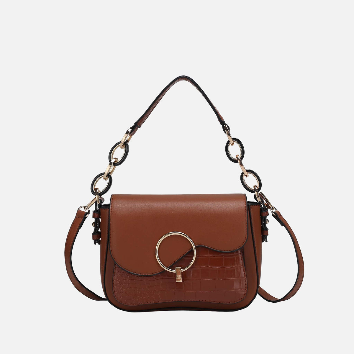 Mkf Collection by Mia K. - Fanta Croc Shoulder Bag