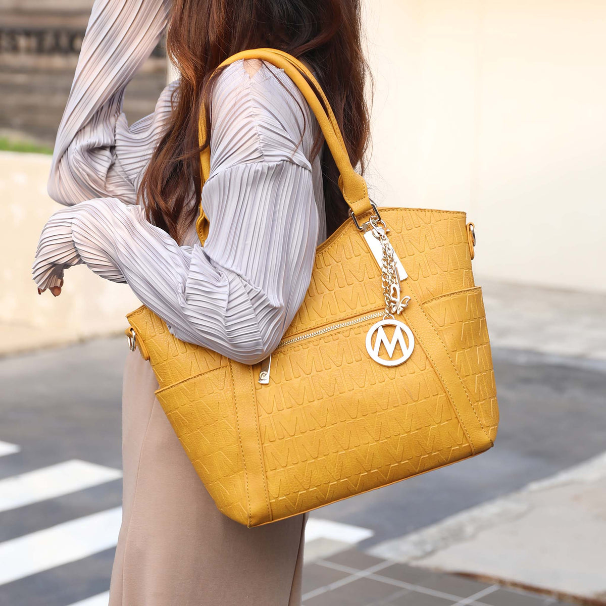 Mkf Collection by Mia K. - Lucy Signature Tote Bag