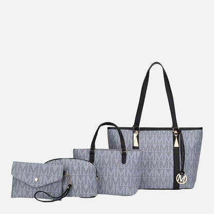 Mkf Collection by Mia K. - Marimar Signature Tote Bag and Set