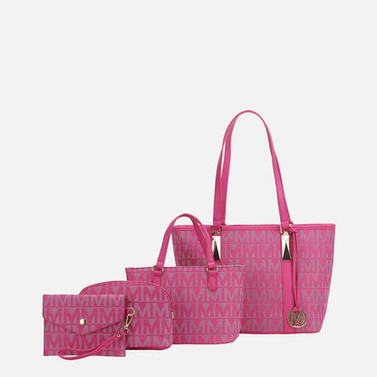 Mkf Collection by Mia K. - Marimar Signature Tote Bag and Set