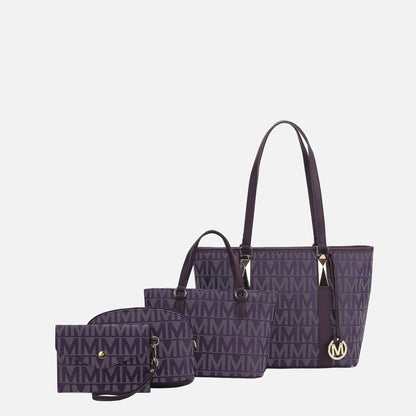 Mkf Collection by Mia K. - Marimar Signature Tote Bag and Set