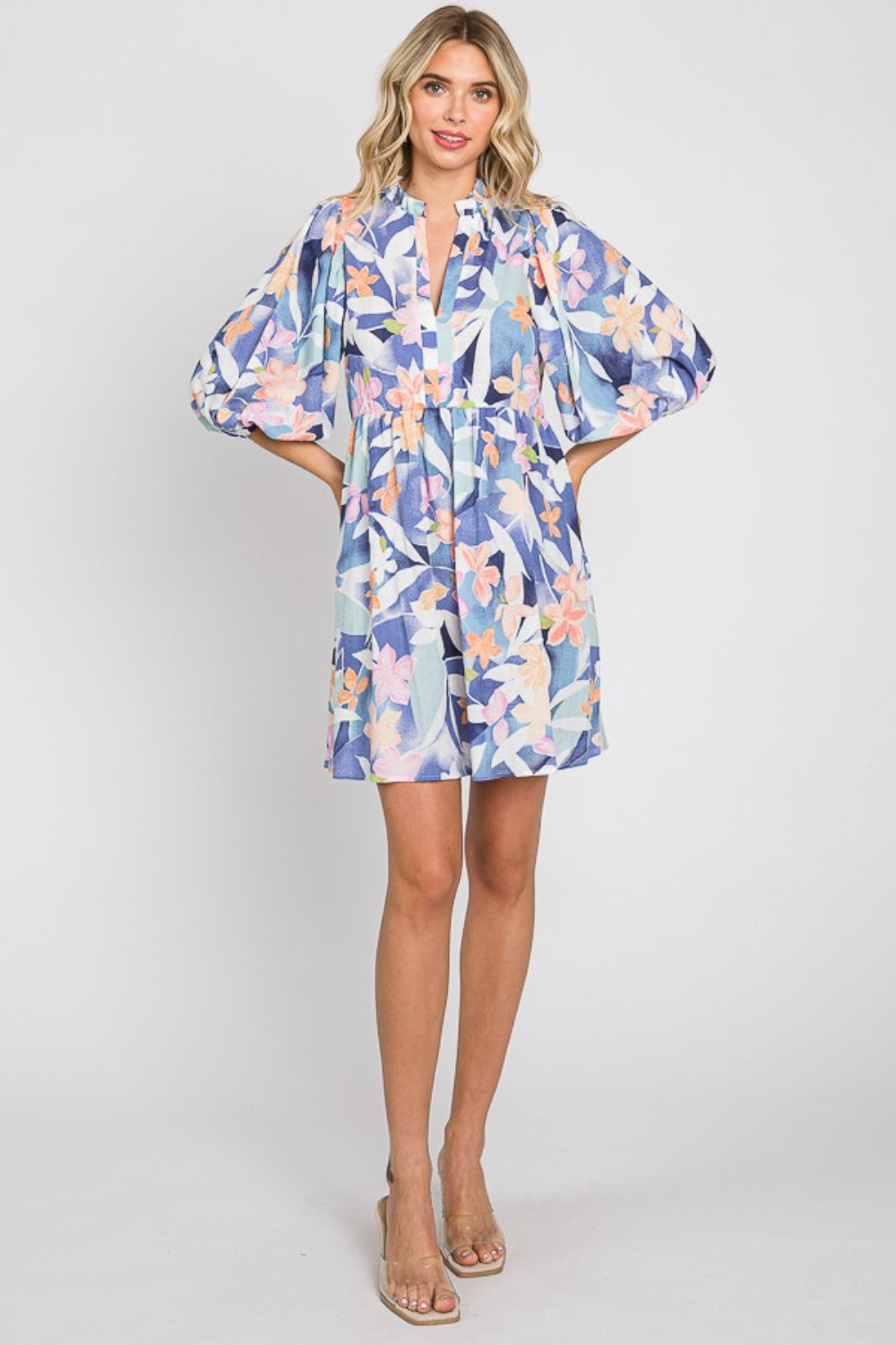 GeeGee Floral Print Mini Dress | us.meeeshop