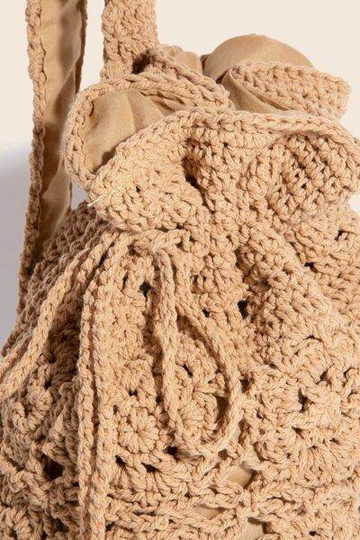 Fame Intricate Braided Single Strap Drawstring Bag - us.meeeshop