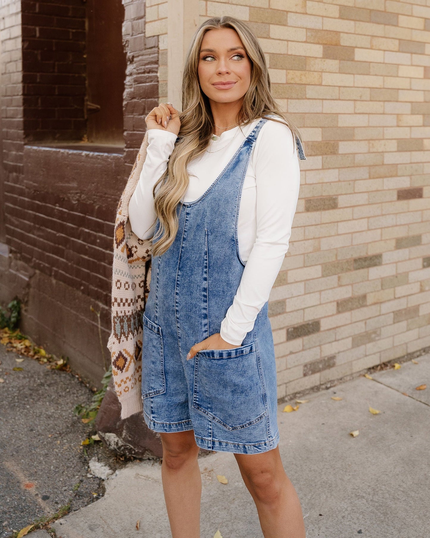 jett pocket denim Jett Pocket Denim Romper view 2 (one-piece) - shop at us.meeeshop