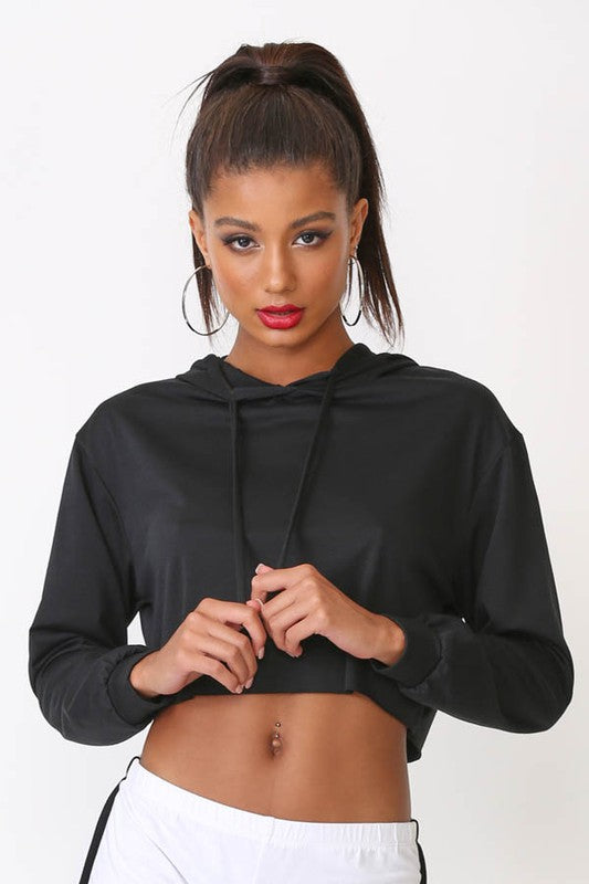 cotton crop hoodie Cotton Crop Hoodie Top view 2 (top) - shop at us.meeeshop