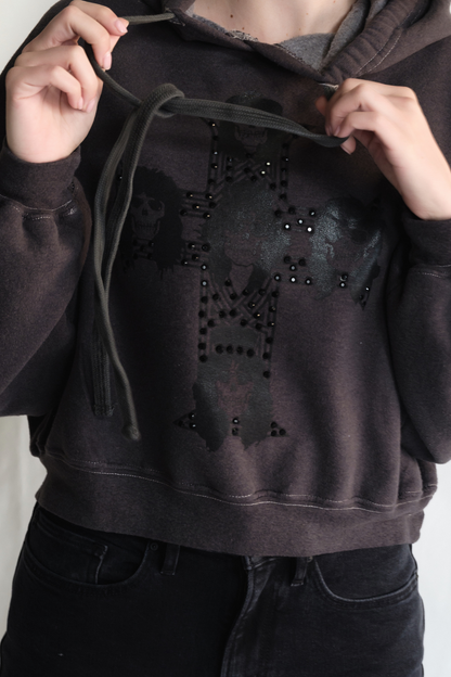 guns roses studded Guns N Roses Studded Hoodie view 3 (layer) - shop at us.meeeshop