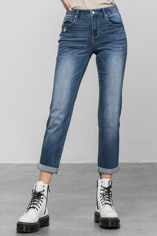 Slim Boyfriend Jeans (women's pants) view 2 - shop at us.meeeshop