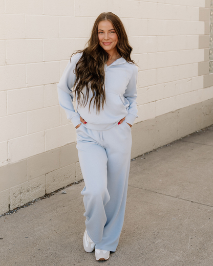 Harlow Half Zip Thumbhole Sleeve Hoodie Active Pants 2pcs Outfit