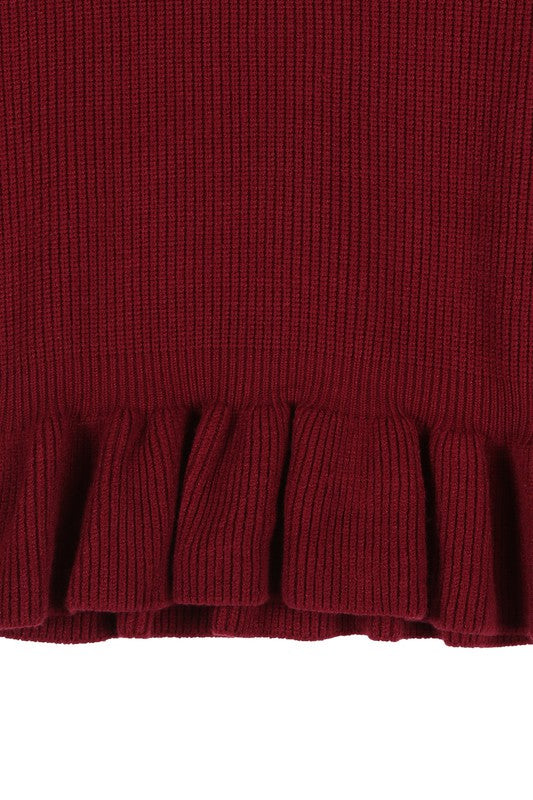 Lilou Peplum sweater top | us.meeeshop